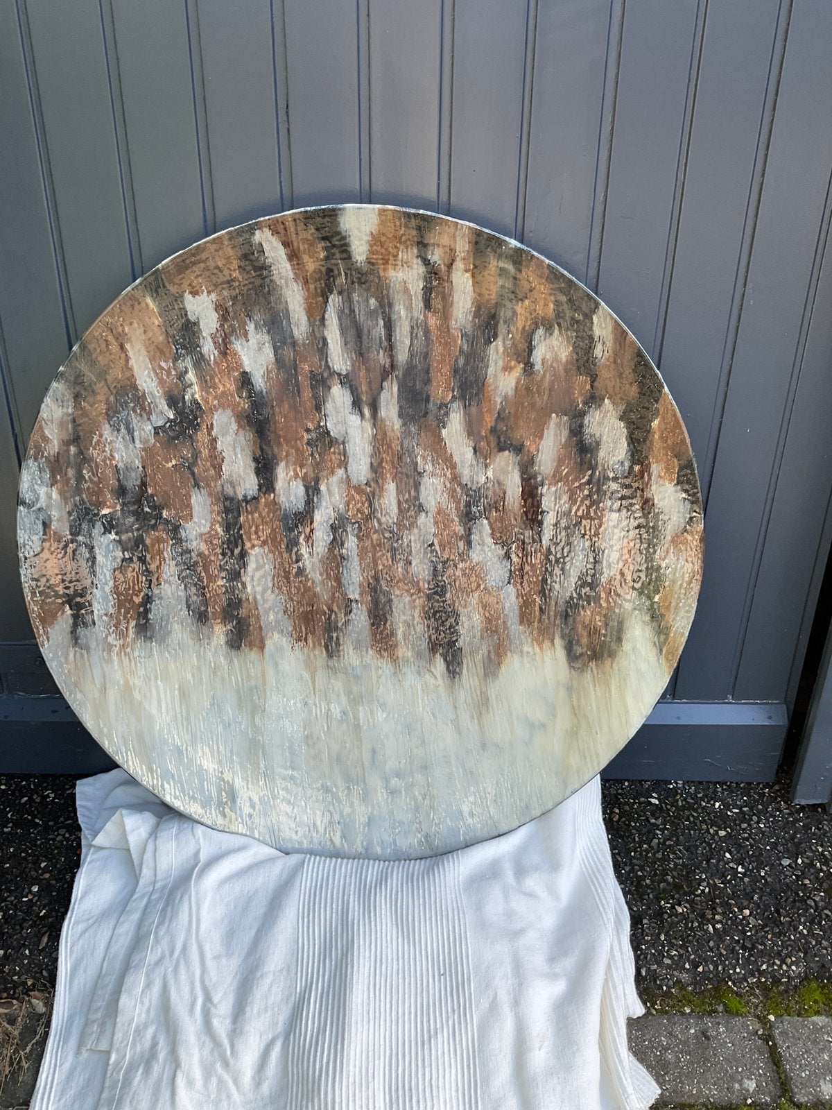 Mooi decoratief wandbord. 79 cm doorsnede., Ophalen, Zo goed als nieuw