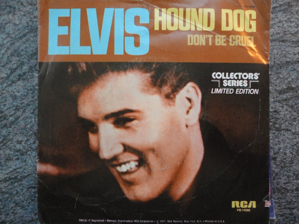 Elvis Presley - Hound dog USA Re-Issue 1977 FH, Gebruikt, 7 inch, Ophalen of Verzenden, Pop
