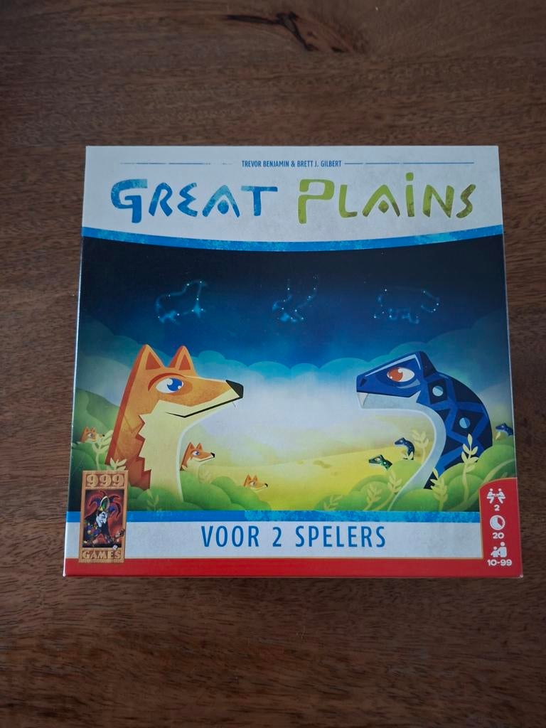 Great Plains Bordspel - Strategisch spel voor 2 spelers, Een of twee spelers, Ophalen of Verzenden, Zo goed als nieuw, 999 Games