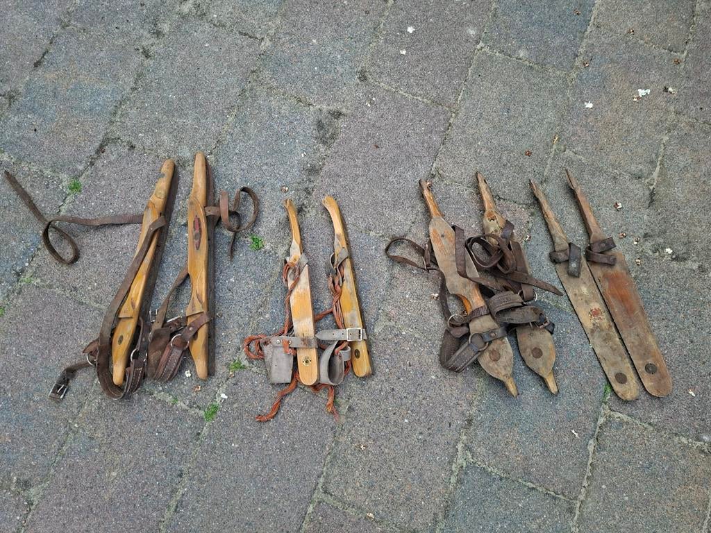 Houten schaatsen, Ophalen of Verzenden, Gebruikt, Overige typen, Overige merken