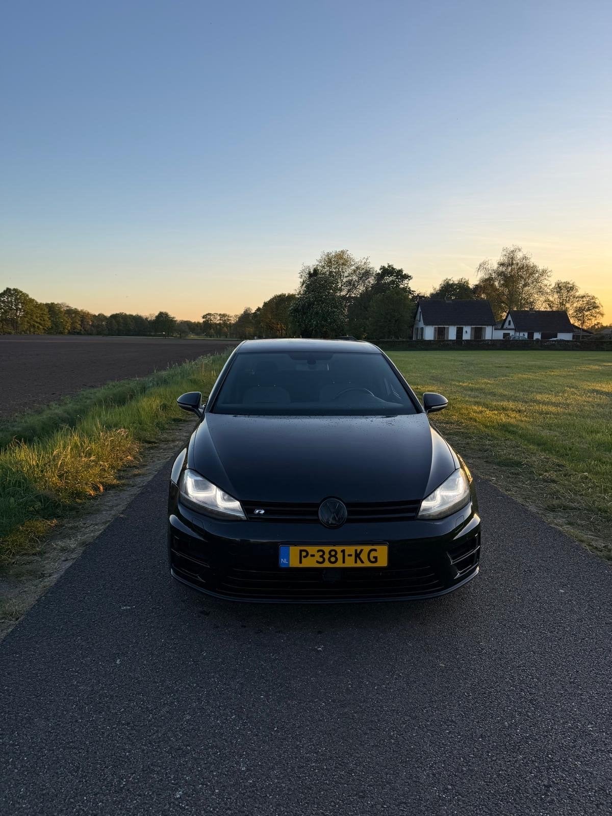 Volkswagen Golf 2.0 TSI R 221KW 5D 4MOTION DSG 2014 Zwart, Auto's, Volkswagen, Automaat, Parkeersensor, Zwart, 4 cilinders