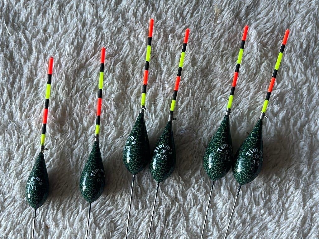 adv 383 / NIEUW set 6 dobbers TIMM'S, Ophalen of Verzenden, Nieuw, Dobber of Lood