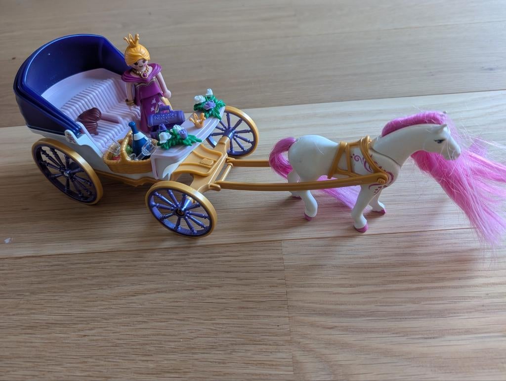 Playmobil Koninklijke koets met paard 6856 (prinses), Kinderen en Baby's, Speelgoed | Playmobil, Ophalen of Verzenden