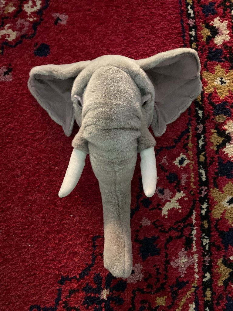Bibib olifanten dierenkop, Overige merken, Ophalen of Verzenden, Zo goed als nieuw, Wanddecoratie
