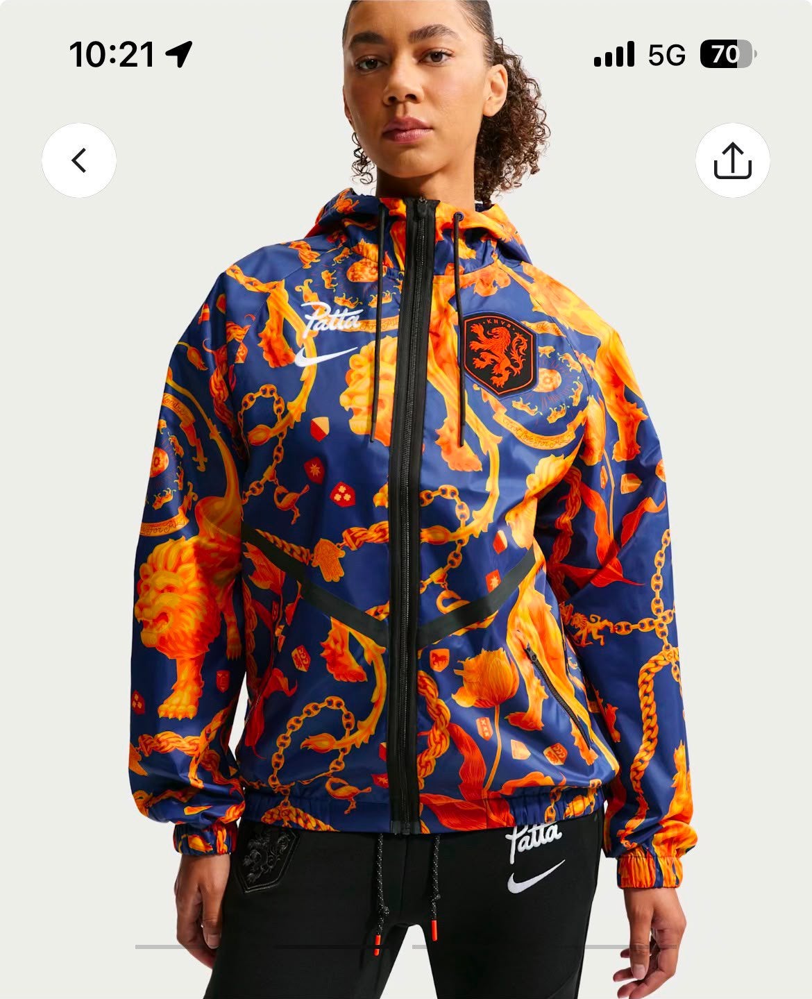 Patta x Netherlands Anthem Jacket Small windjacket, Kleding | Heren, Jassen | Zomer, Ophalen of Verzenden, Zo goed als nieuw, Maat 46 (S) of kleiner