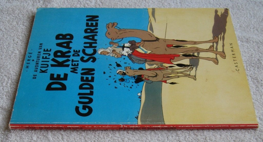 4x Kuifje stripboek (Hergé) Krab, Tibet, Picaro's,Scharlaken, Meerdere stripboeken, Ophalen of Verzenden, Gelezen, Hergé