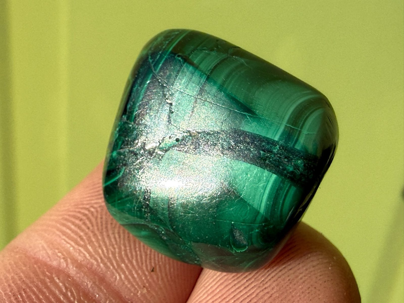 Malachiet broekzaksteen mineralen, Ophalen of Verzenden, Mineraal