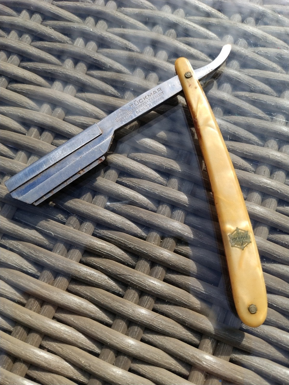 Vintage Tückmar Scheermes - Klassiek Open Scheermes, Ophalen of Verzenden