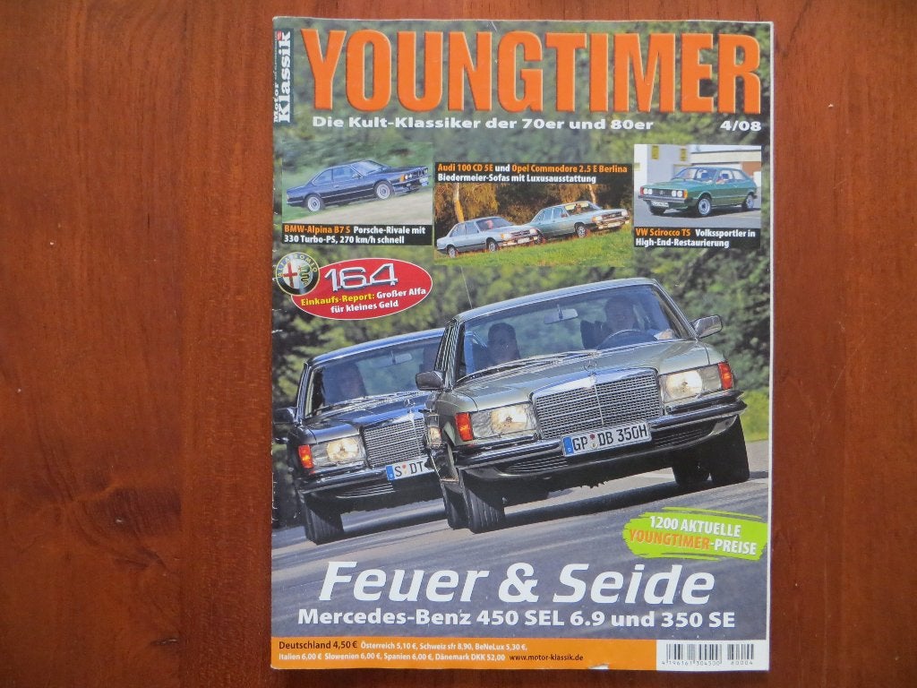Youngtimer 4 2008 Mercedes-Benz 450 SEL 6.9, 350 SE, Alpina, Verzenden, Nieuw, Mercedes