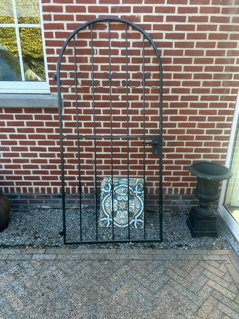 metalen poort, Tuin en Terras, Gebruikt, Minder dan 100 cm, Ophalen of Verzenden, Draaipoort