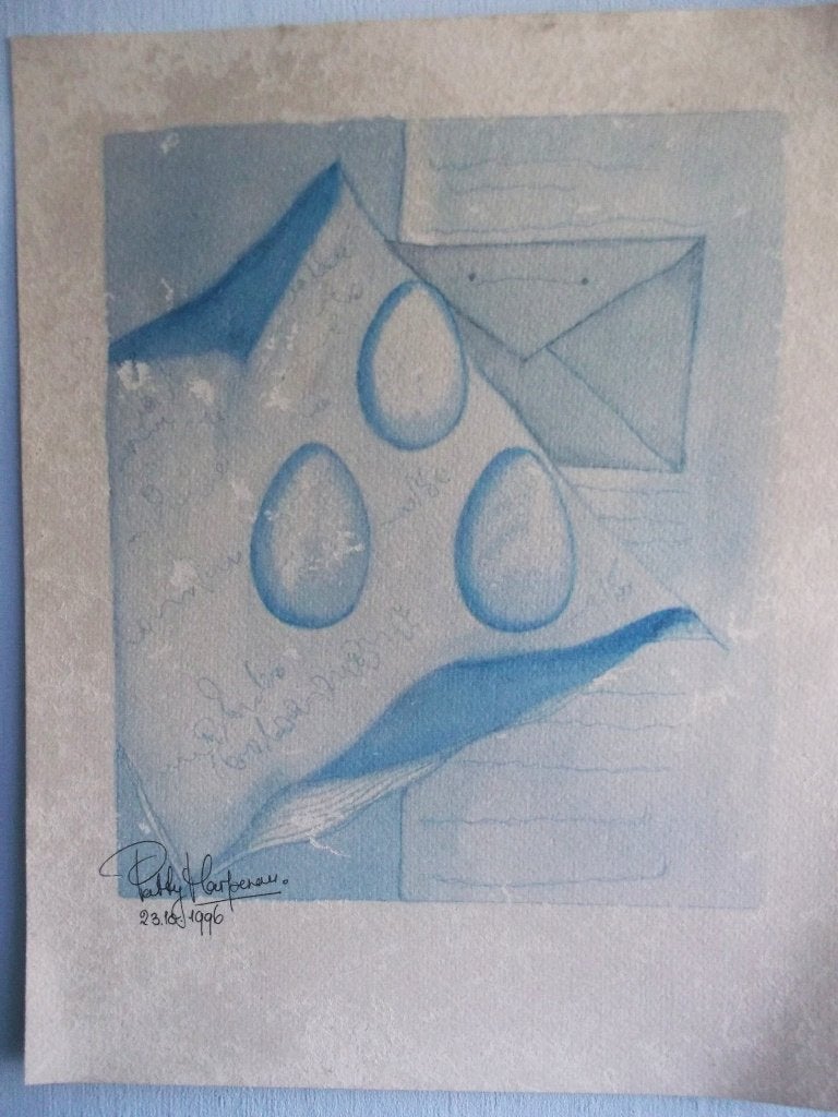 2X ZEEFDRUK PATTY HARPENAU GESIGNEERD, Antiek en Kunst, Ophalen, Overige onderwerpen, Zeefdruk