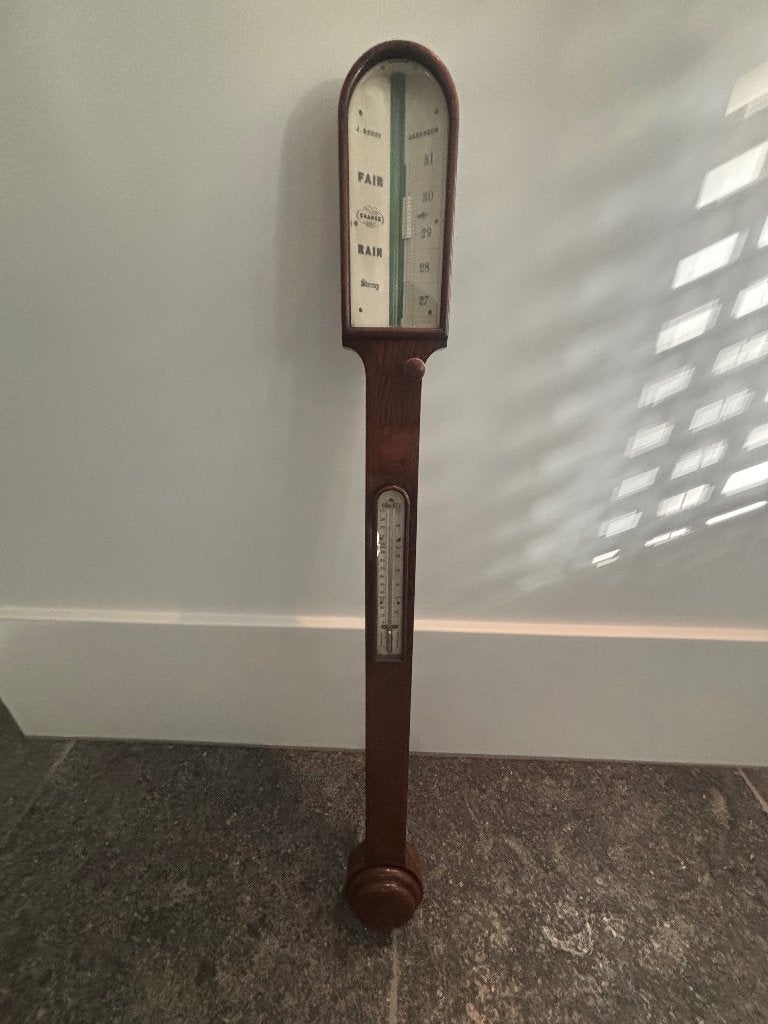 Antieke Slanke Barometer uit de 18e Eeuw, Ophalen, Gebruikt, Barometer