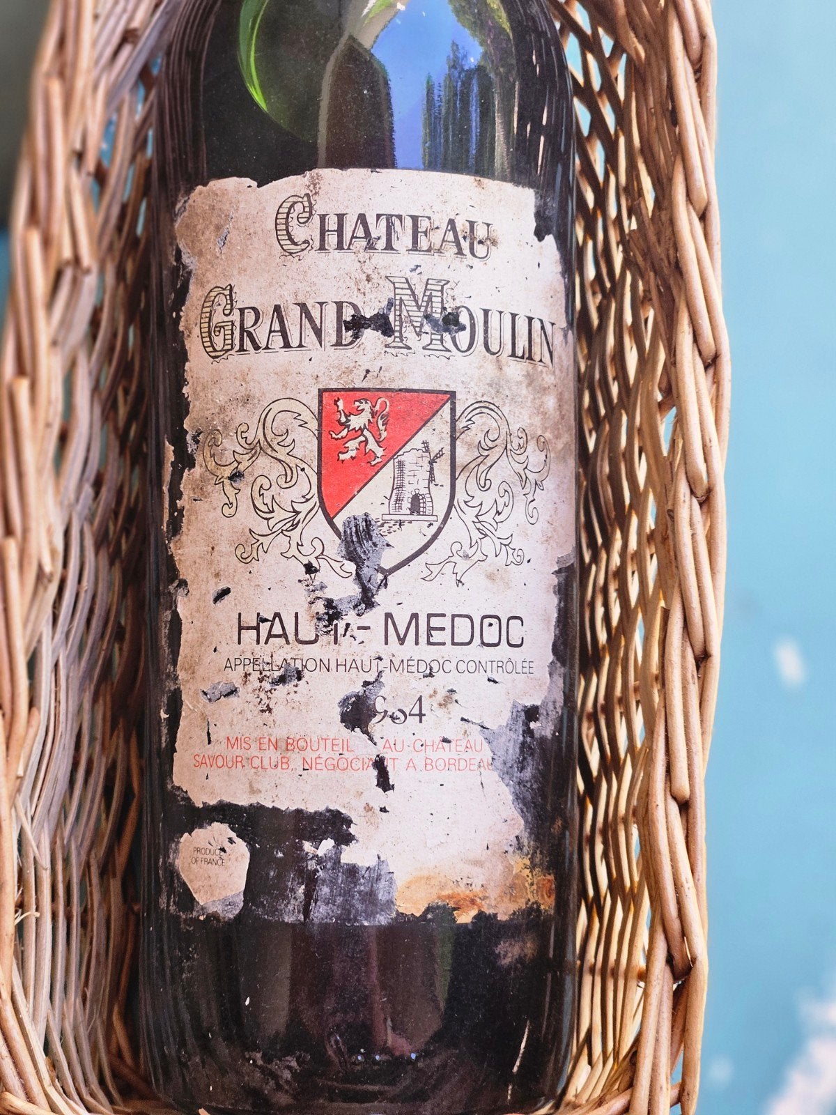 Vintage rode wijn. 1978 Bordeaux, Frankrijk, Nieuw, Ophalen of Verzenden, Rode wijn