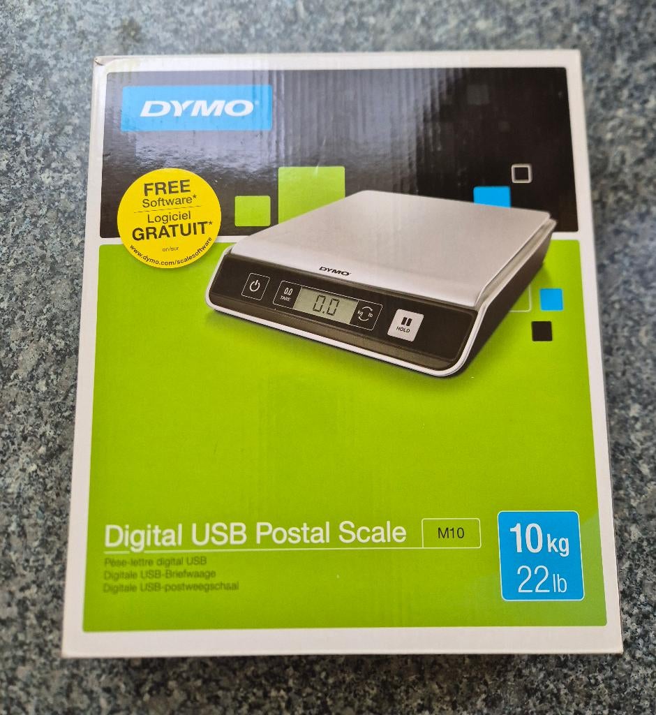 Dymo  M10 Digitale USB Postweegschaal 10 kg, Ophalen of Verzenden, Nieuw