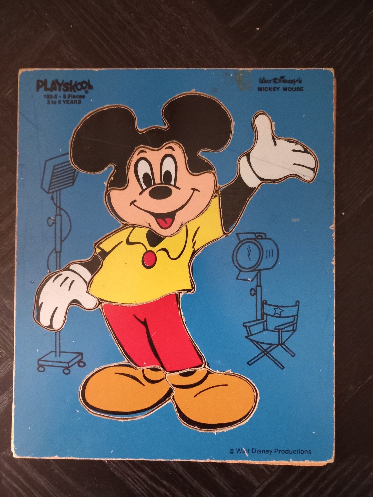 Vintage Playskool Mickey Mouse Legpuzzel (3-6 jaar), 2 tot 4 jaar, Gebruikt, Onbekend, Ophalen of Verzenden
