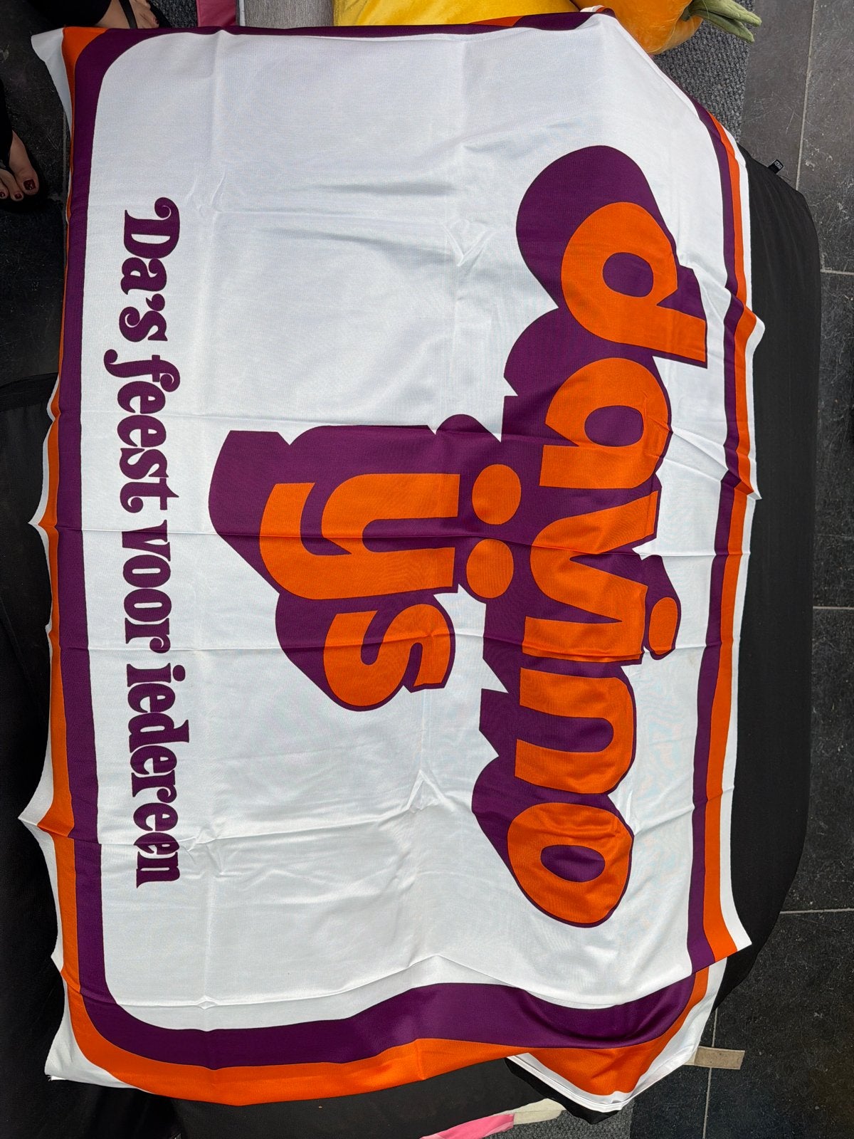 Vlag Davino ijs, Ophalen of Verzenden, Zo goed als nieuw, Reclamebord