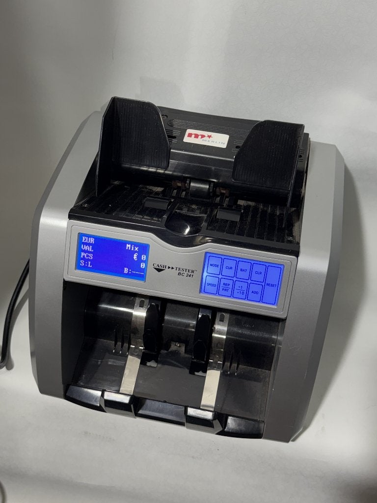 Geldteller Merlin Cash Tester BC-241, Gebruikt, Ophalen of Verzenden, Guaestus Trading, Sales@guaestus.com