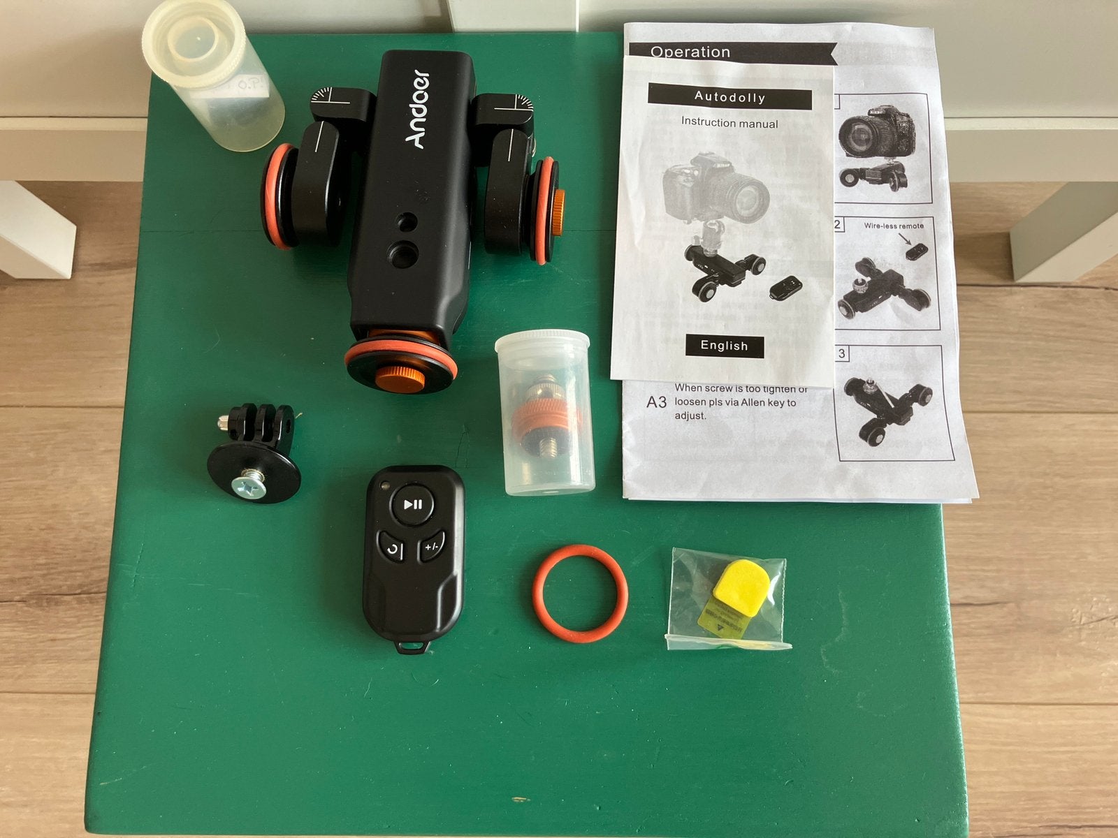 Andoer L4 pro autodolly videocamera slider, Audio, Tv en Foto, Fotografie | Statieven en Balhoofden, Ophalen of Verzenden, Zo goed als nieuw