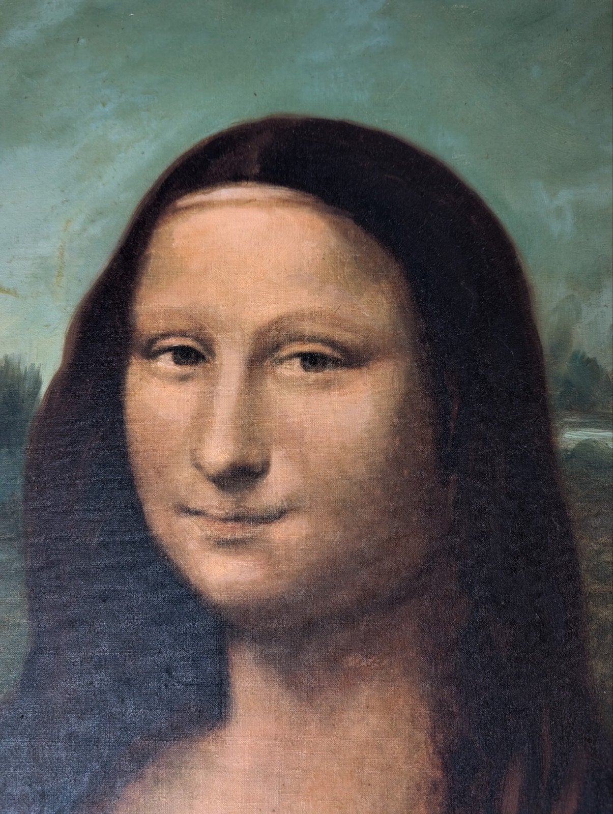 Mona Lisa reproductie Theo Rasenberg  Breda, Ophalen of Verzenden, Bijzondere lijst, Portret of Personen, Doek