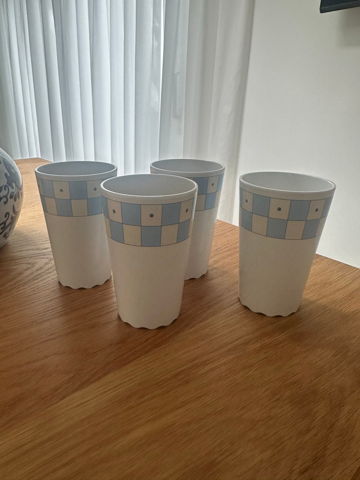 Set van 4 Mepal Rosti Melamine Bekers - Vintage Camping, Overige typen, Kunststof, Ophalen of Verzenden, Zo goed als nieuw