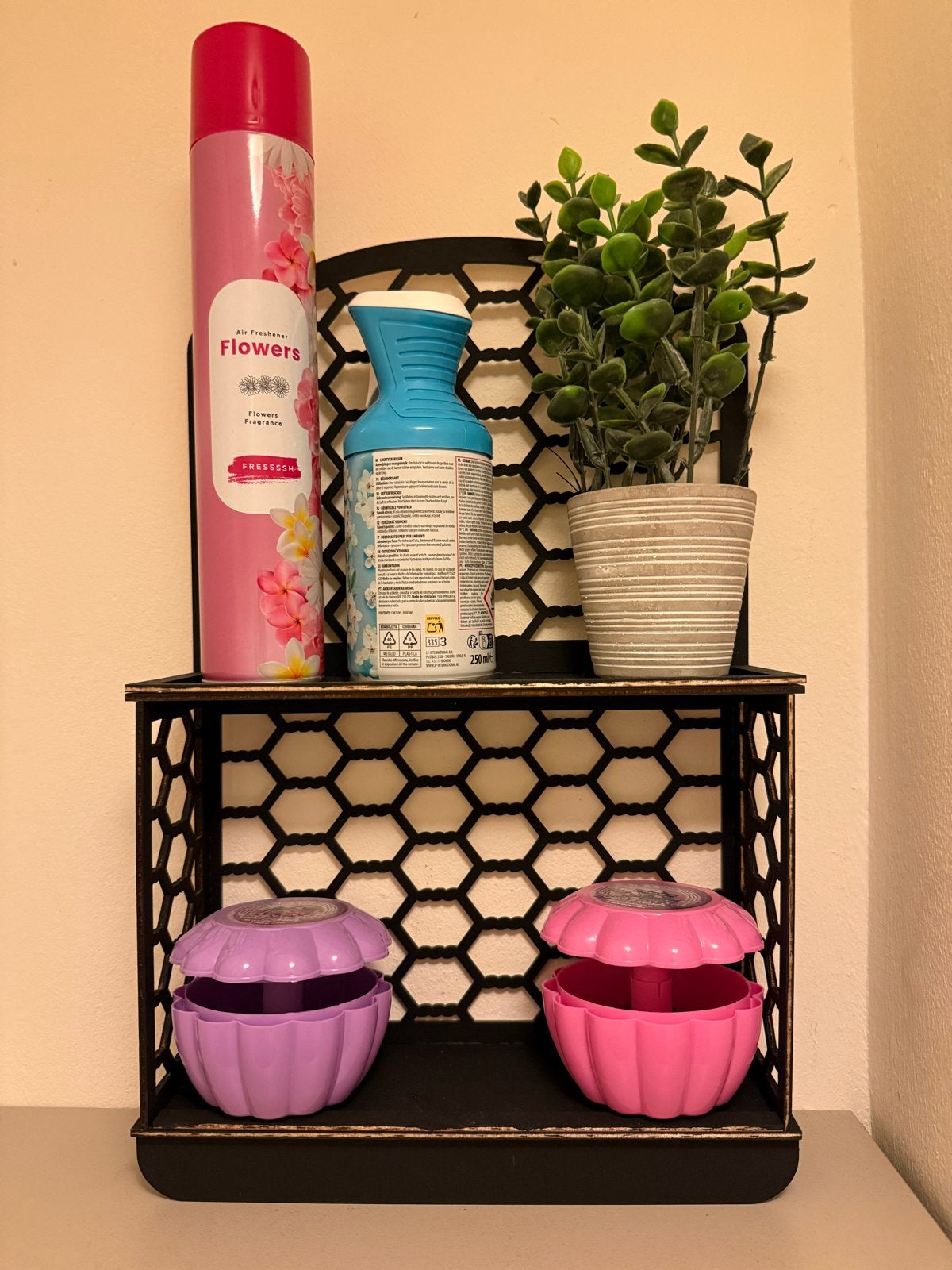 Decoratieve opbergoplossing voor toilet en badkamer, Verzenden, Gebruikt