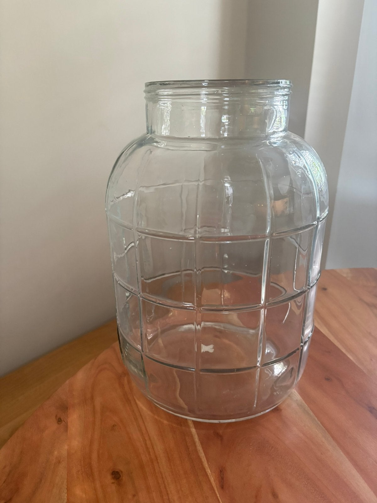 Glazen vaas, Huis en Inrichting, Woonaccessoires | Stolpen, Glas, Ophalen, Gebruikt, 25 cm