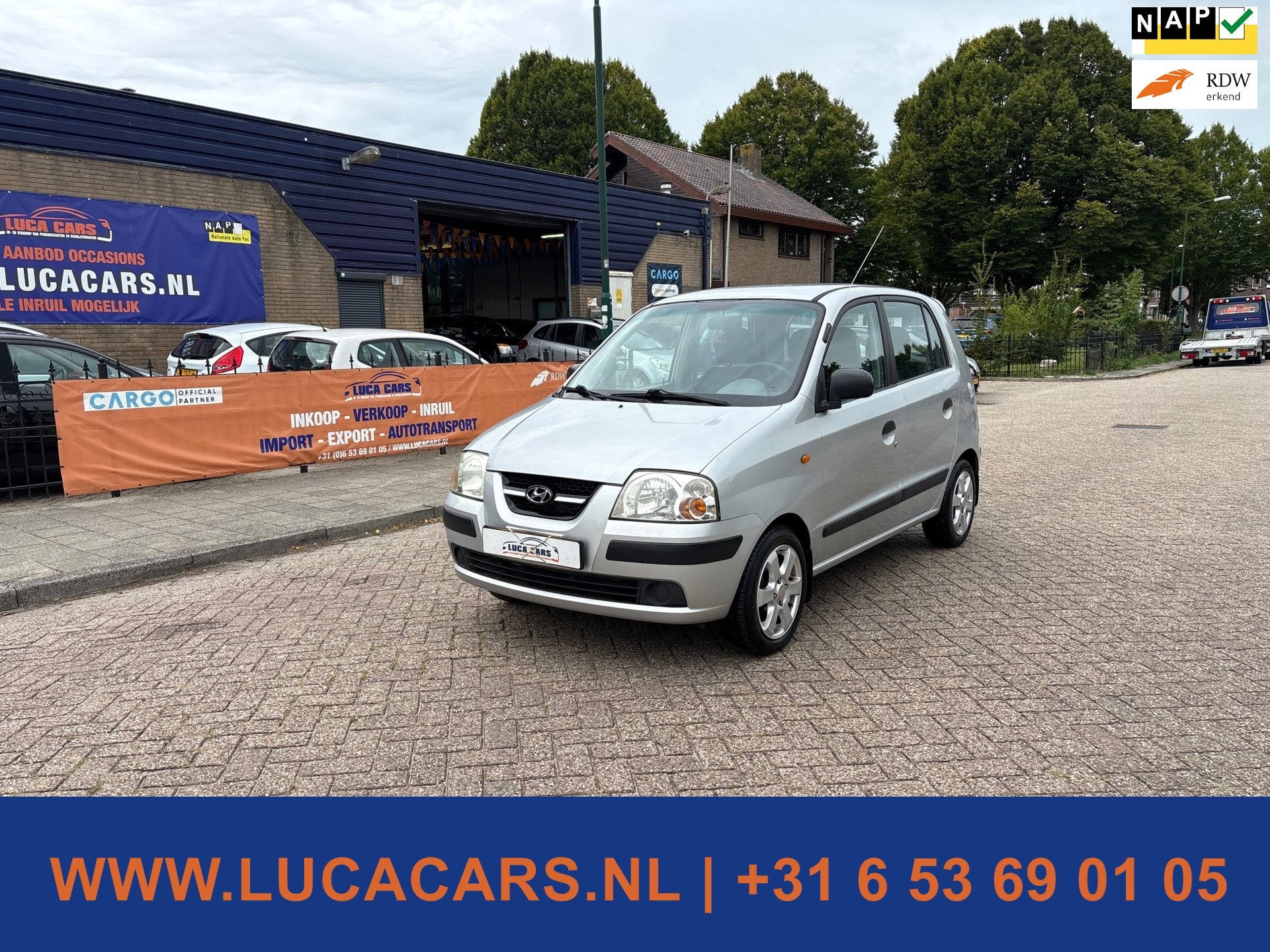 Hyundai Atos 1.1i Active World Cup edition 2X SLEUTEL + BOEK, Auto's, Voorwielaandrijving, 31 €/maand, 4 cilinders, Origineel Nederlands