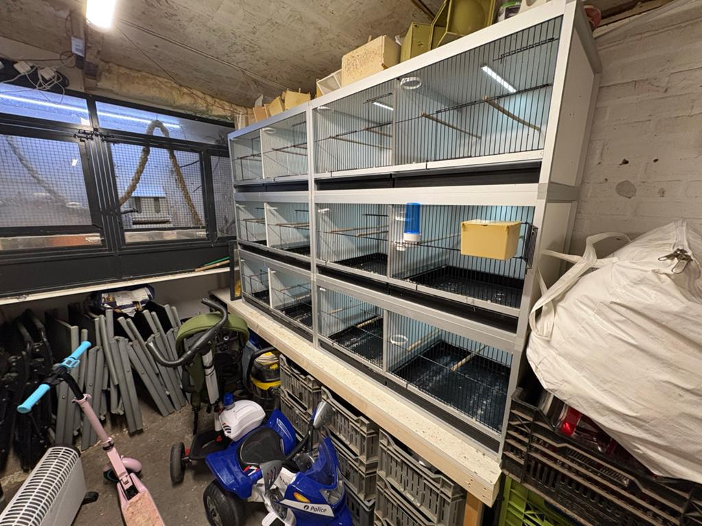kweekstelling, Dieren en Toebehoren, Ophalen of Verzenden, Zo goed als nieuw, Metaal, Vogelkooi