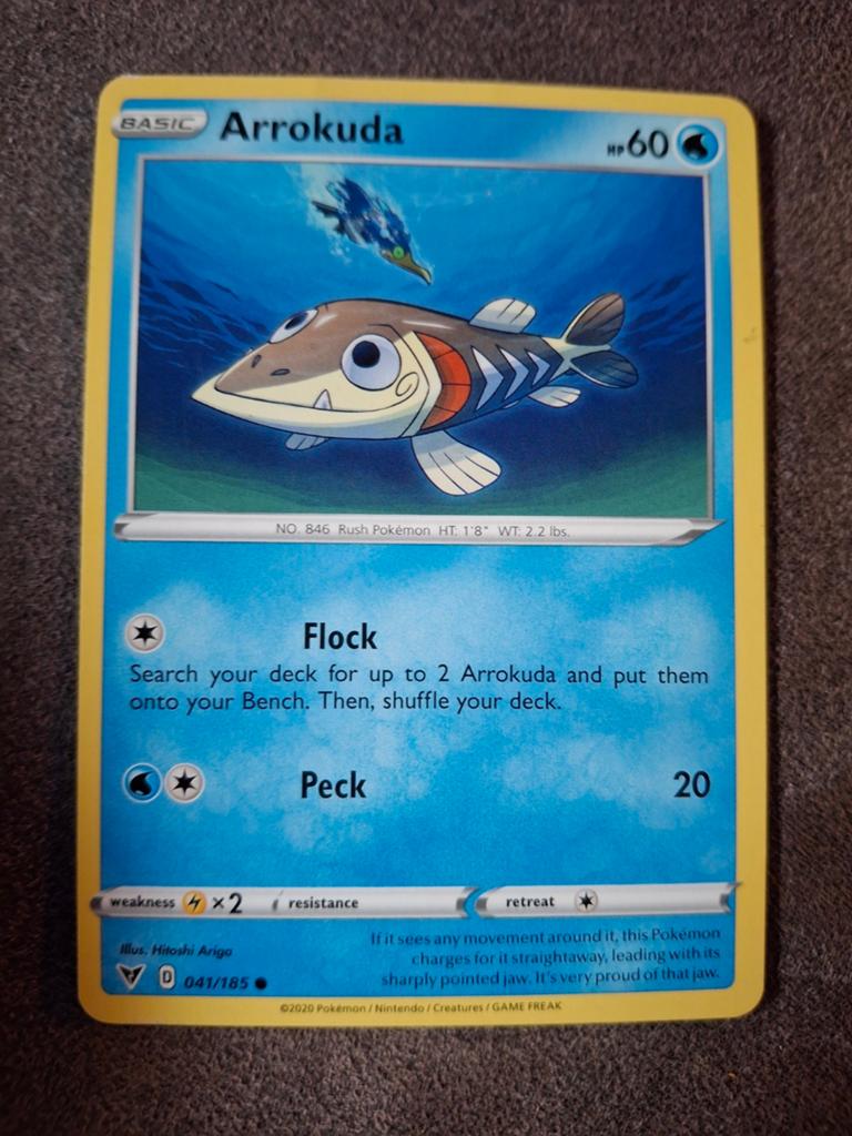 Pokémon Kaart Arrokuda 041/165 - Zo goed als nieuw, Ophalen of Verzenden, Zo goed als nieuw, Losse kaart