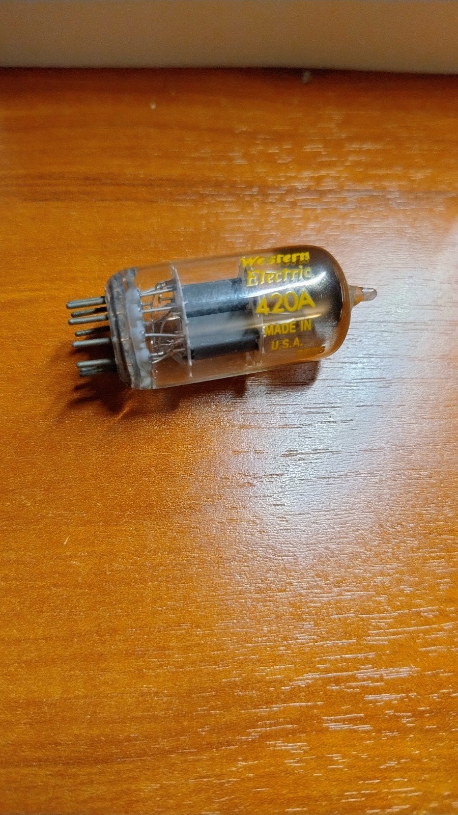 Western Electric 420A / 5755 Tube - Yellow Print - Untested, Ophalen of Verzenden