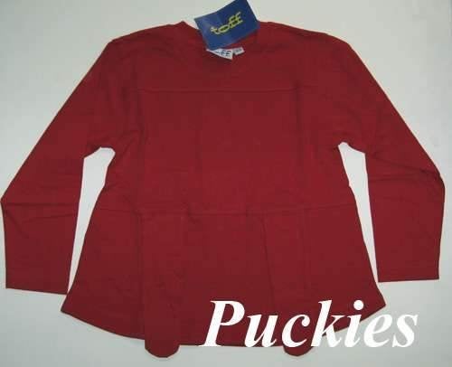 Maat 122/128 Rode Toff longsleeve NIEUW (7917) a, Kinderen en Baby's, Kinderkleding | Maat 122, Meisje, Ophalen of Verzenden, Shirt of Longsleeve