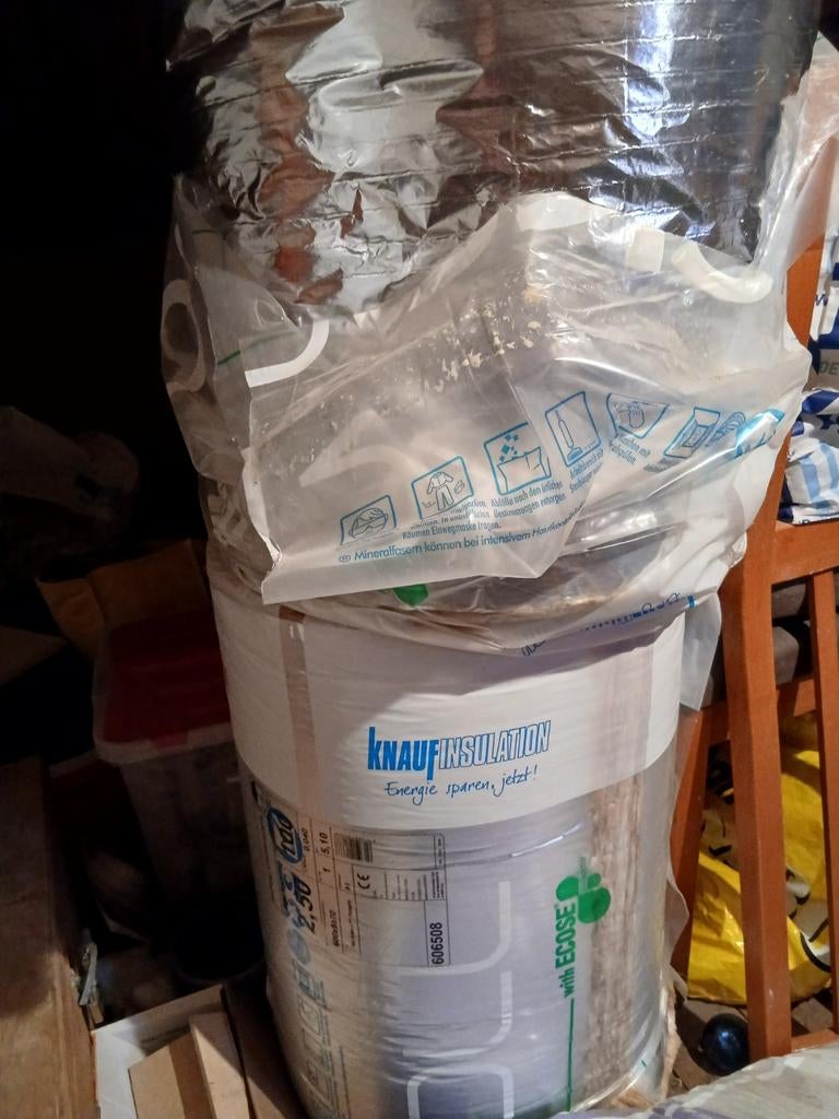 Knauf isolatie 14m2, Ophalen, 10 tot 15 m², Nieuw, 8 tot 12 cm