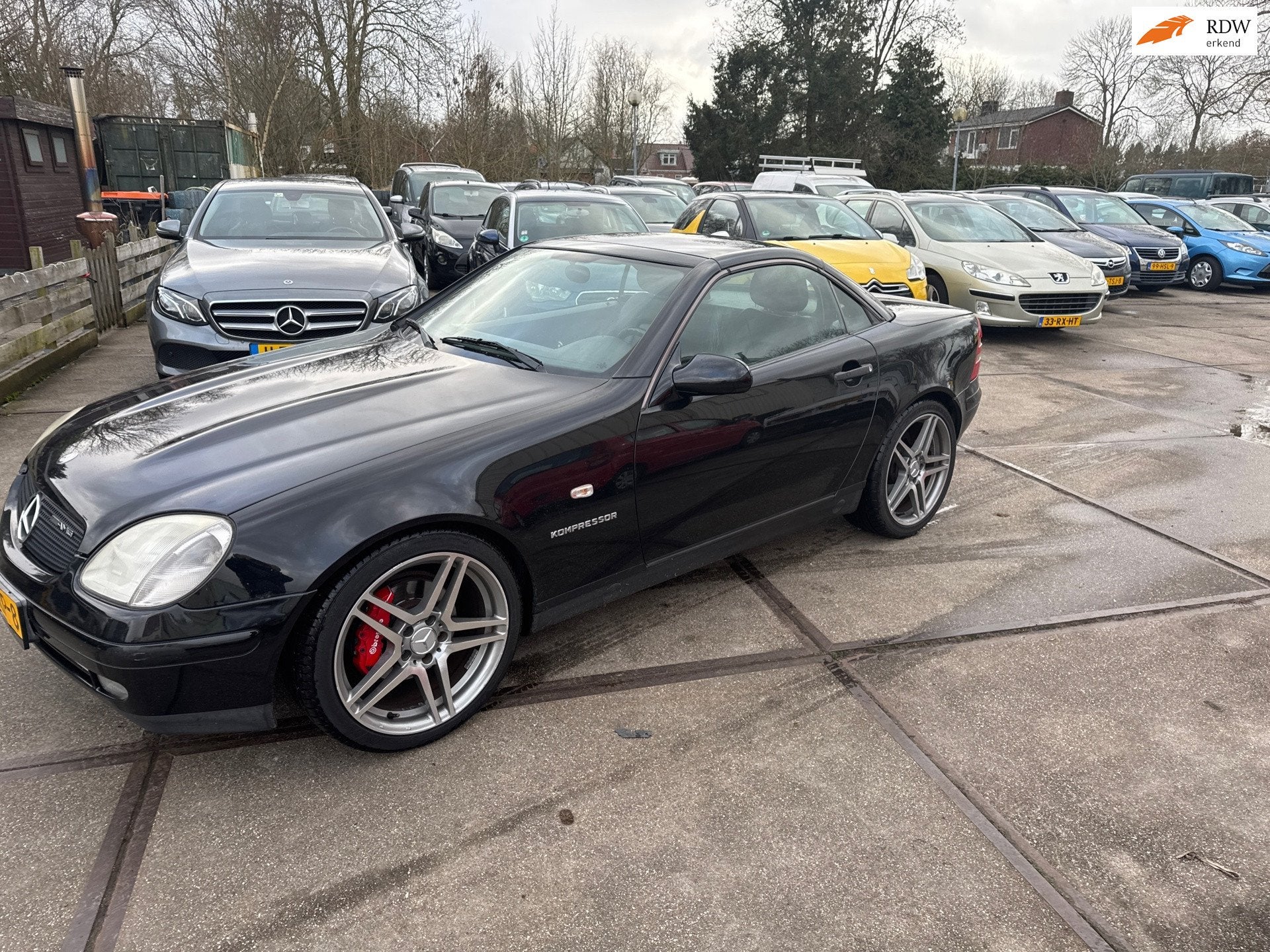 Mercedes-Benz SLK-klasse 230 K Inruil mogelijk [Automaat], Achterwielaandrijving, Gebruikt, Zwart, 4 cilinders