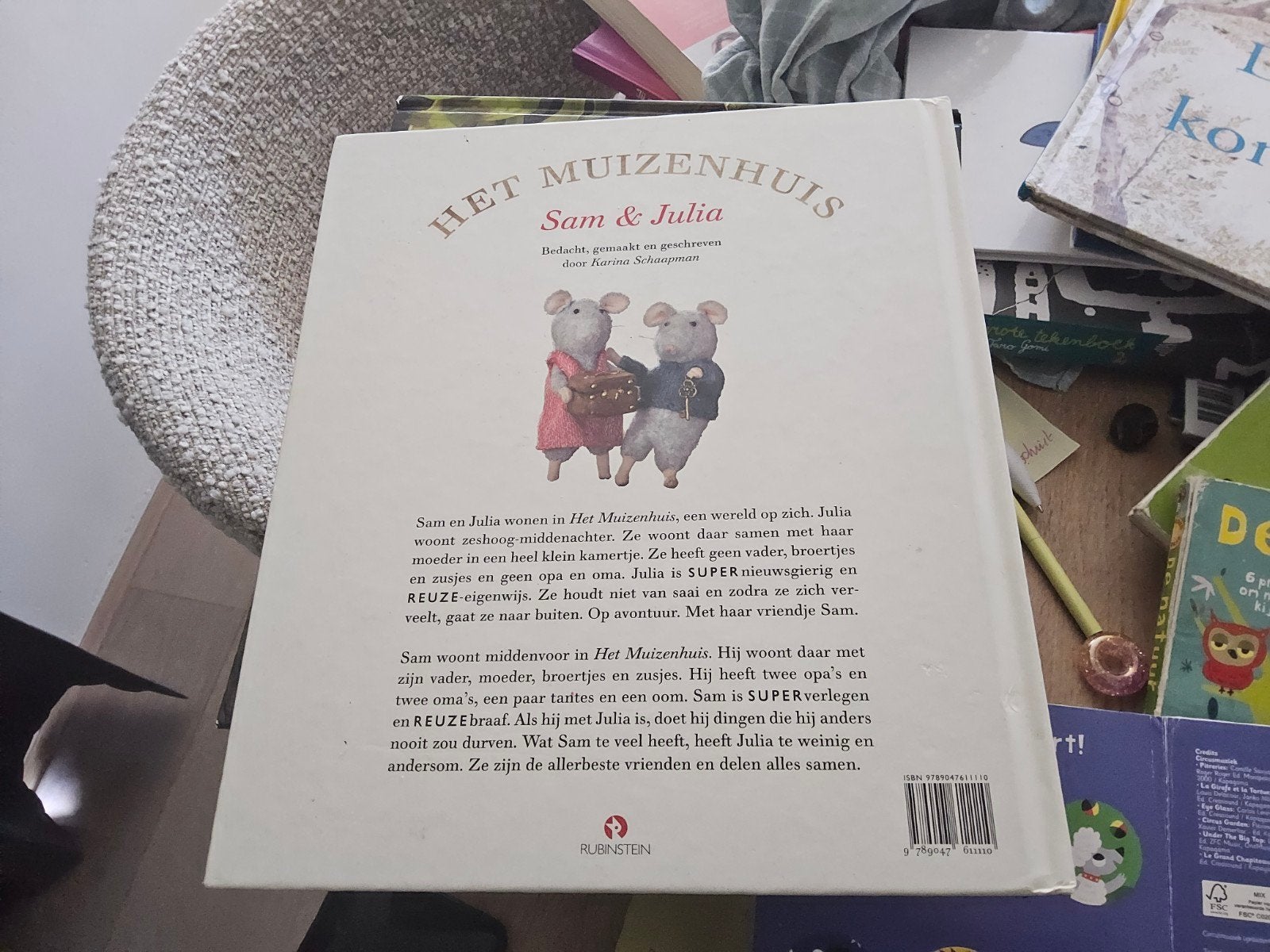 Het Muizenhuis Sam & Julia - Karina Schaapman, Ophalen of Verzenden, Zo goed als nieuw, Karina Schaapman, 3 tot 4 jaar