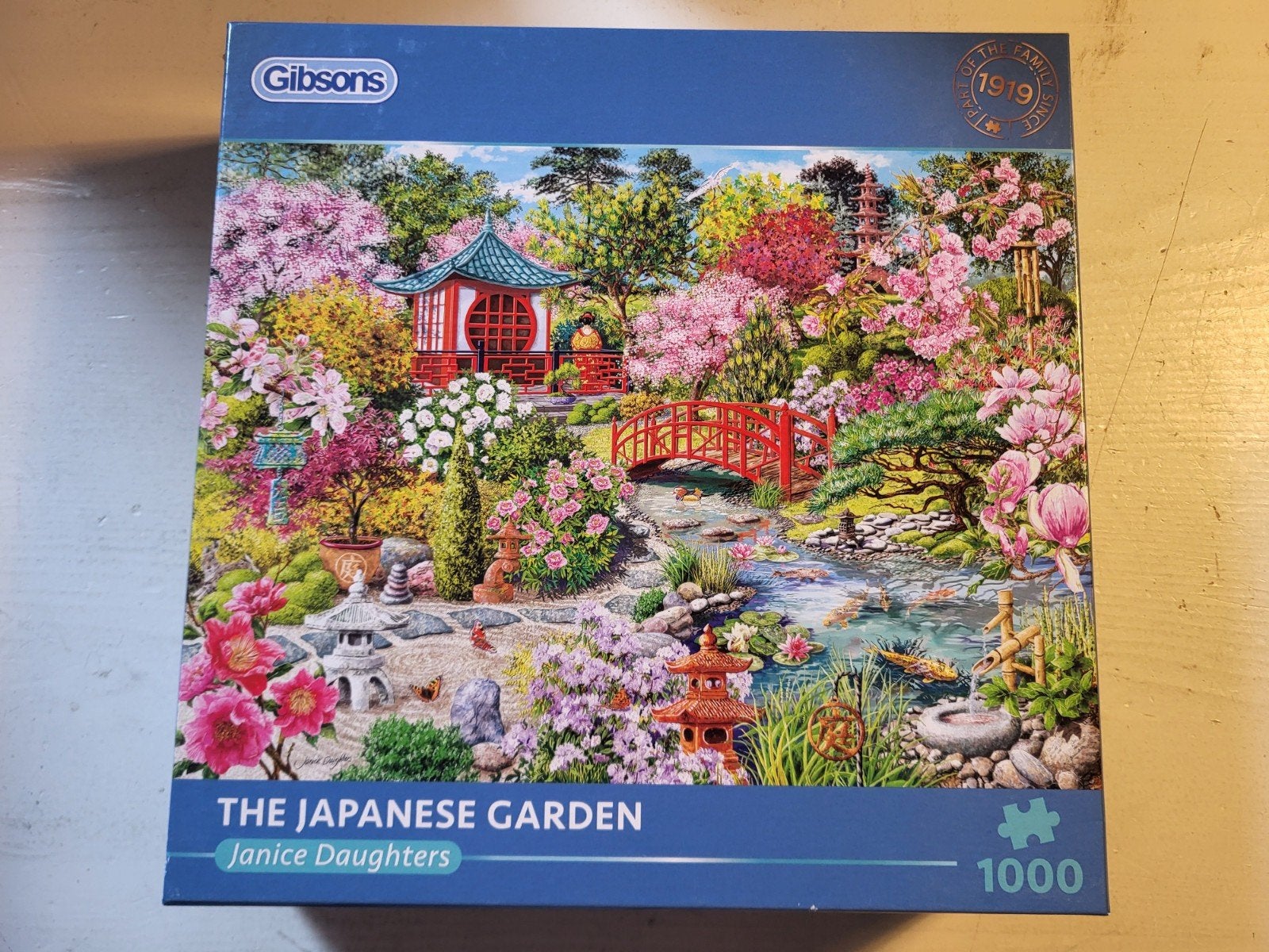 gibsons puzzle 1000st japanese garden g6430 janice daughters
