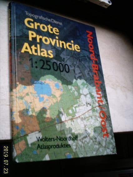 Grote Provincie Atlas Noord-Brabant (Oost)., Boeken, Overige atlassen, Ophalen of Verzenden, Zo goed als nieuw, 1800 tot 2000