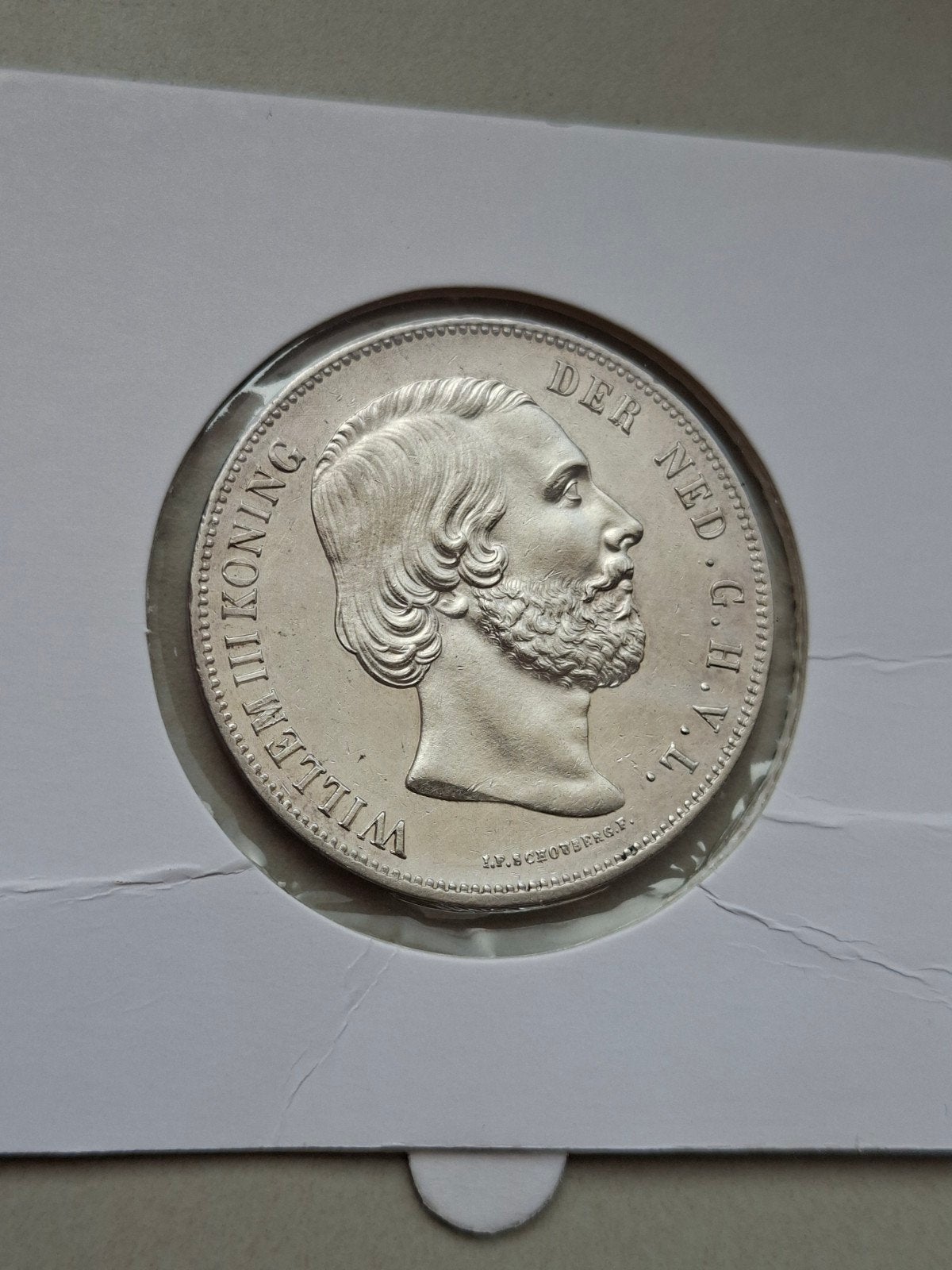 Rijksdaalder 1857 willem III  prachtig+, Postzegels en Munten, Munten | Nederland, Koning Willem III, Zilver, Ophalen of Verzenden