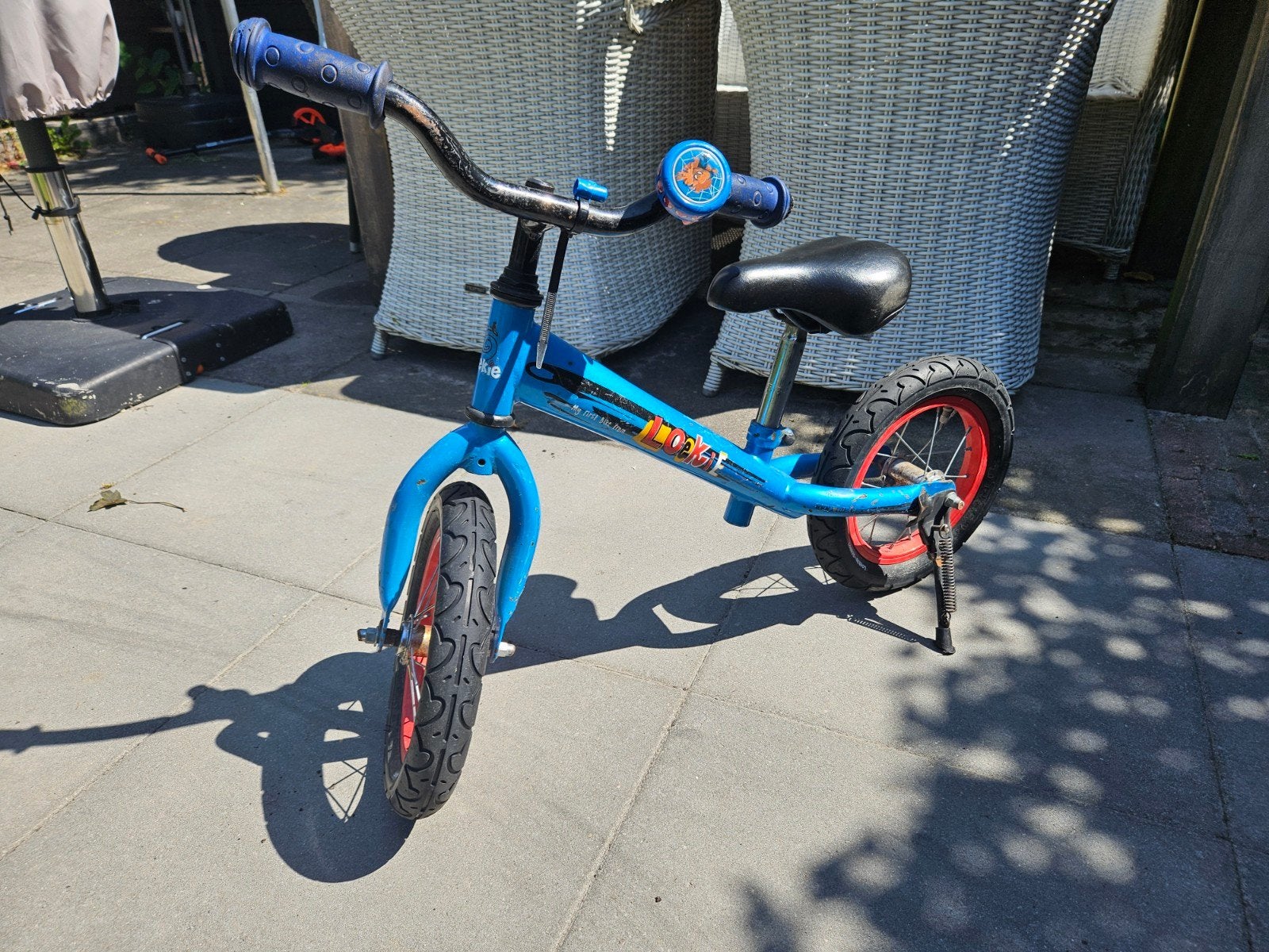 Robuuste Loekie loopfiets met gebruikerssporen, Ophalen, Gebruikt, Loopfiets