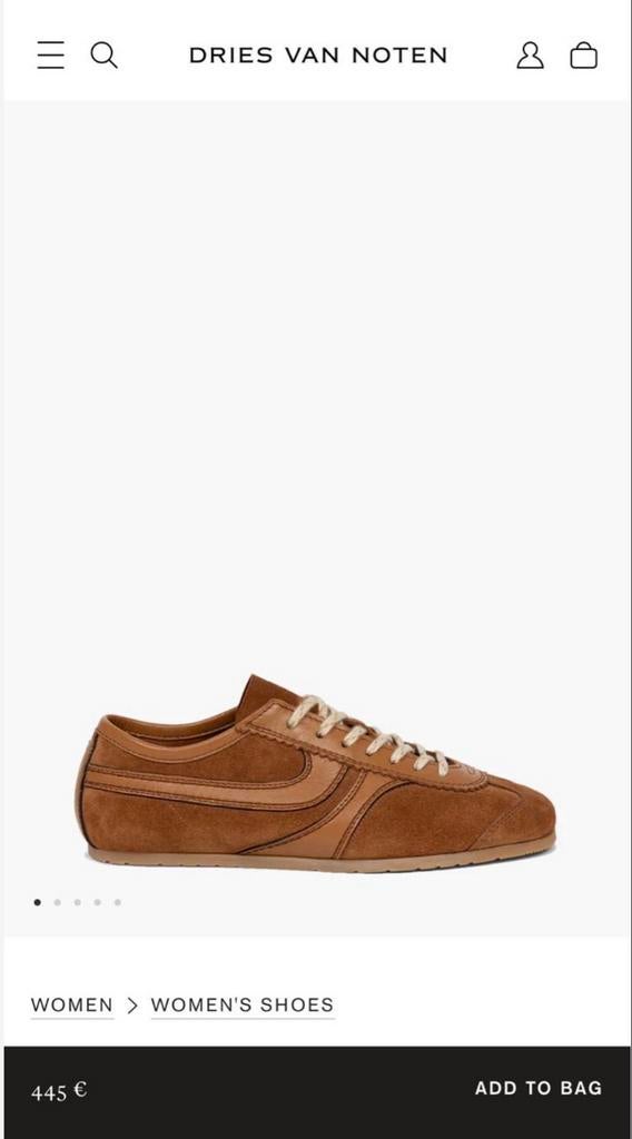 Orginele Dries van Noten Dames Sneakers van leer en suède, Kleding | Dames, Ophalen, Bruin, Nieuw, Sneakers of Gympen