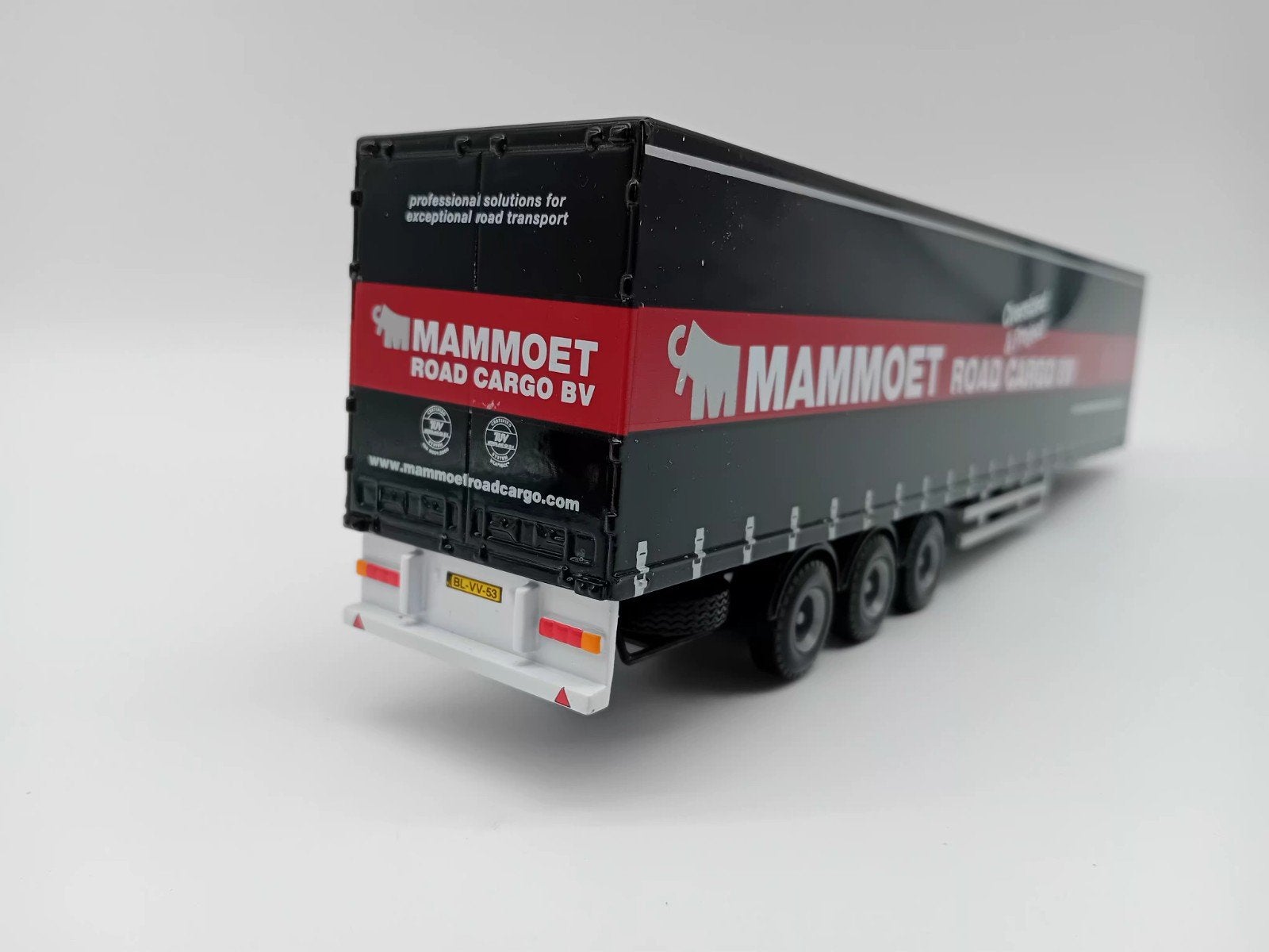 TEMATOYS 3 ASSIGE FERRY TRAILER - MAMMOET, Overige merken, ., Tematoys, Ophalen of Verzenden