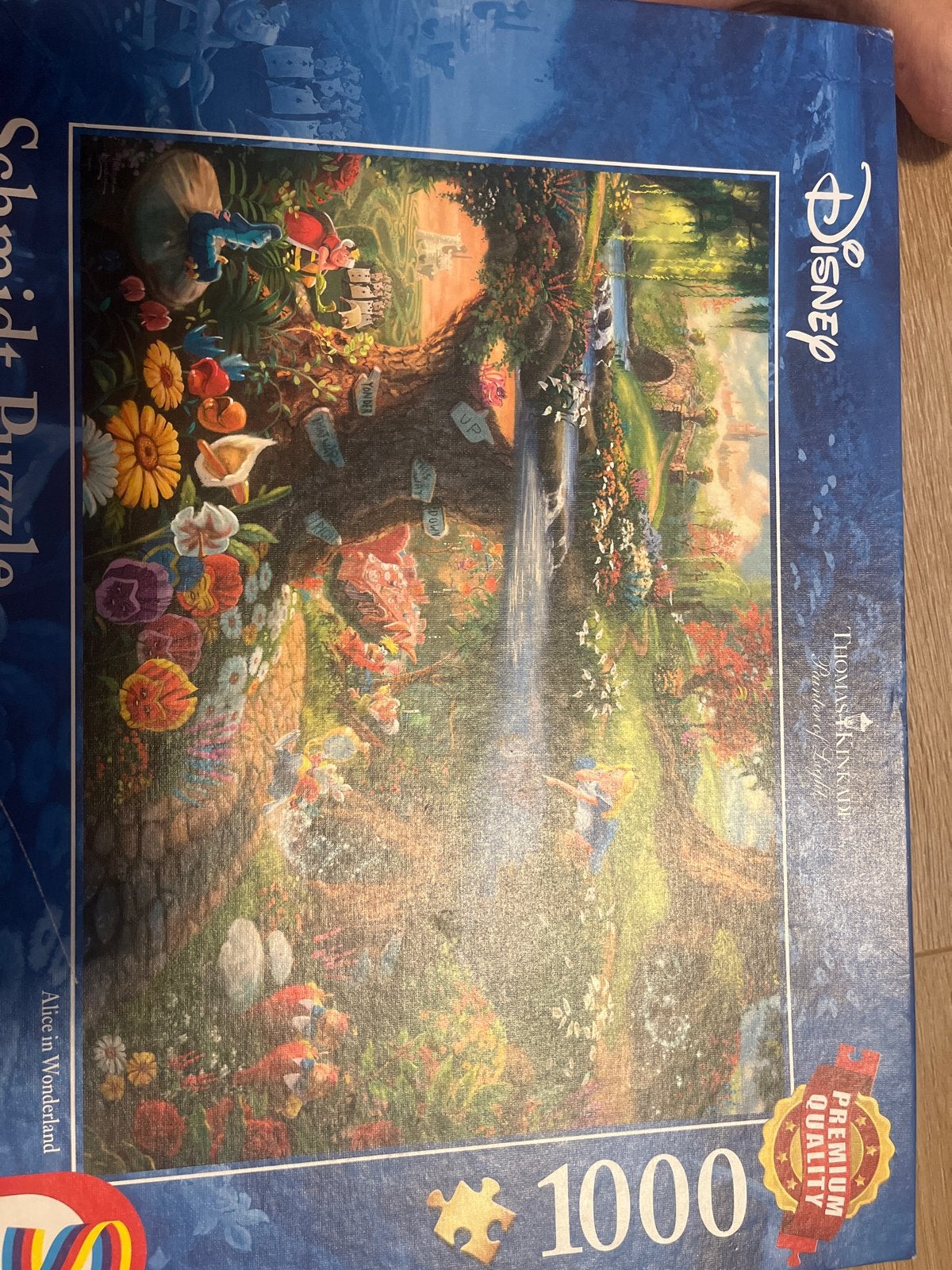 Disney Alice in Wonderland Legpuzzel 1000 stukjes Schmidt, Ophalen, 500 t/m 1500 stukjes, Gebruikt, Legpuzzel