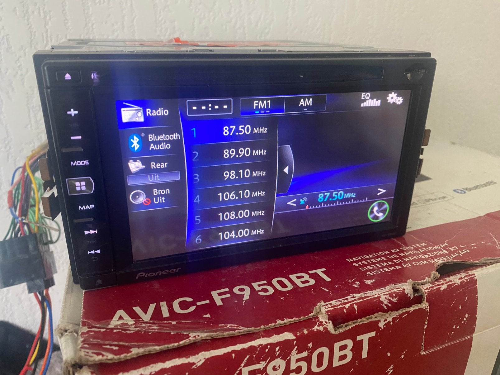 Pioneer F950BT universele dubbledin apple eadio navigatie, Ophalen of Verzenden, Gebruikt