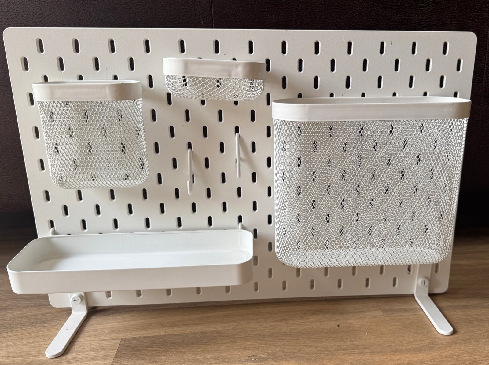 IKEA SKÅDIS opbergbord - Wit, 36x56 cm, Ophalen, Zo goed als nieuw