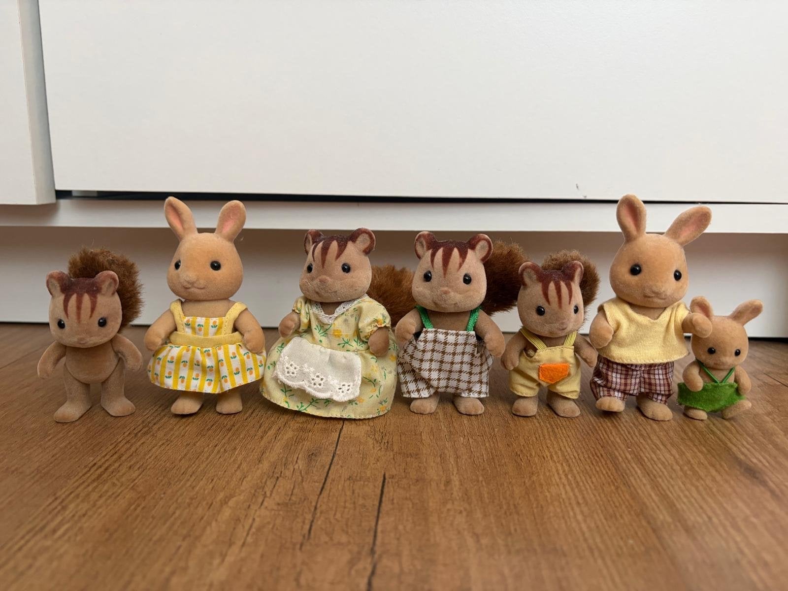 Sylvanian Families: Konijnen en Eekhoorns Familie Set, Kinderen en Baby's, Speelgoed | Overig, Ophalen of Verzenden, Gebruikt