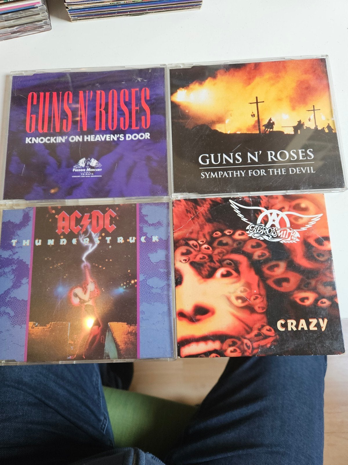 Guns N' Roses, AC/DC, Aerosmith CD singles, Ophalen of Verzenden, Zo goed als nieuw, Rock en Metal
