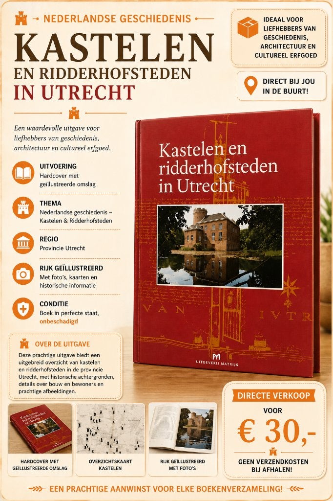 Kastelen en Ridderhofsteden in Utrecht, Boeken, Ophalen of Verzenden, 19e eeuw, Zo goed als nieuw, Europa