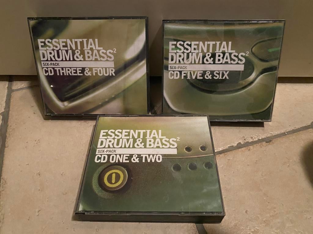 6x CD - Essential drum & bass, Ophalen of Verzenden, 2000 tot heden, Gebruikt, Overige formaten