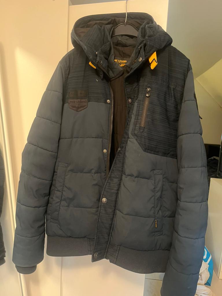 PME Legend winterjas heren - Maat L, Ophalen of Verzenden, Gedragen, Maat 52/54 (L), Blauw