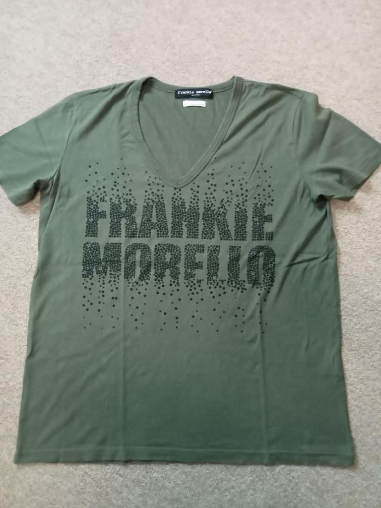 Frankie Morello T-shirt - Maat M - Groen, Maat 48/50 (M), Ophalen of Verzenden, Zo goed als nieuw, Frankie morello