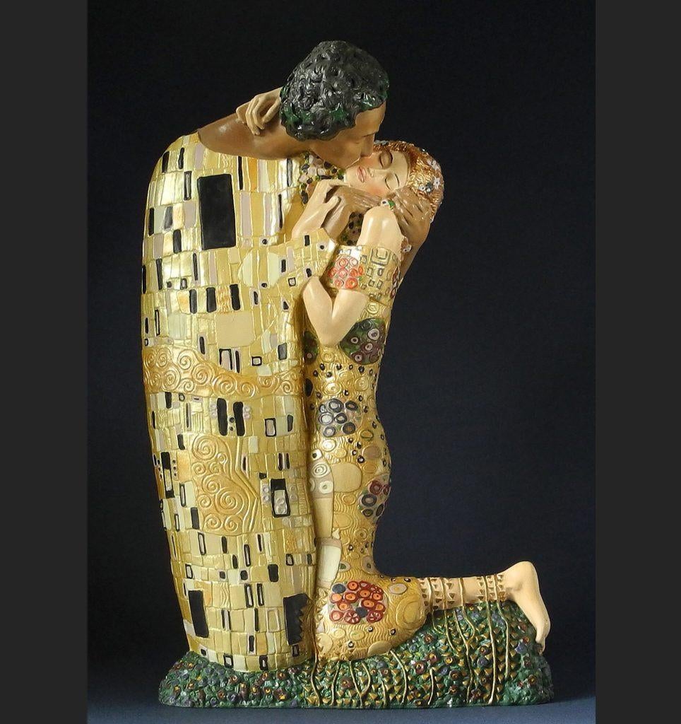 Te koop beeld de Kus van Klimt, Antiek en Kunst, Ophalen of Verzenden